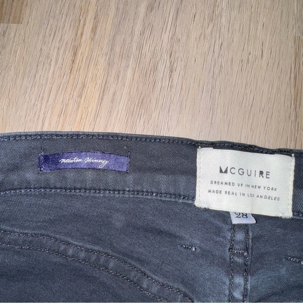 McGuire Newton Skinny Jeans with Grommets Faded Black - Size 28